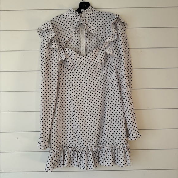 PrettyLittleThing Dresses & Skirts - PrettyLittleThing Polka Dot Ruffle Dress